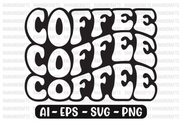 Download Coffee Retro Wavy Design Svg - Retro wavy design Collection